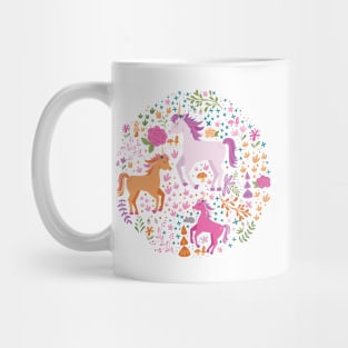 Unicorns in the Flower Garden Mug